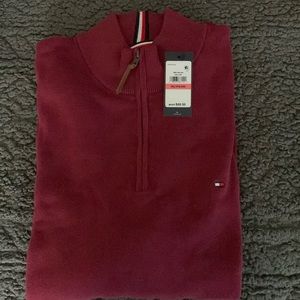 Men’s Tommy Hilfiger 1/4 sweater size 3xl color Maroon